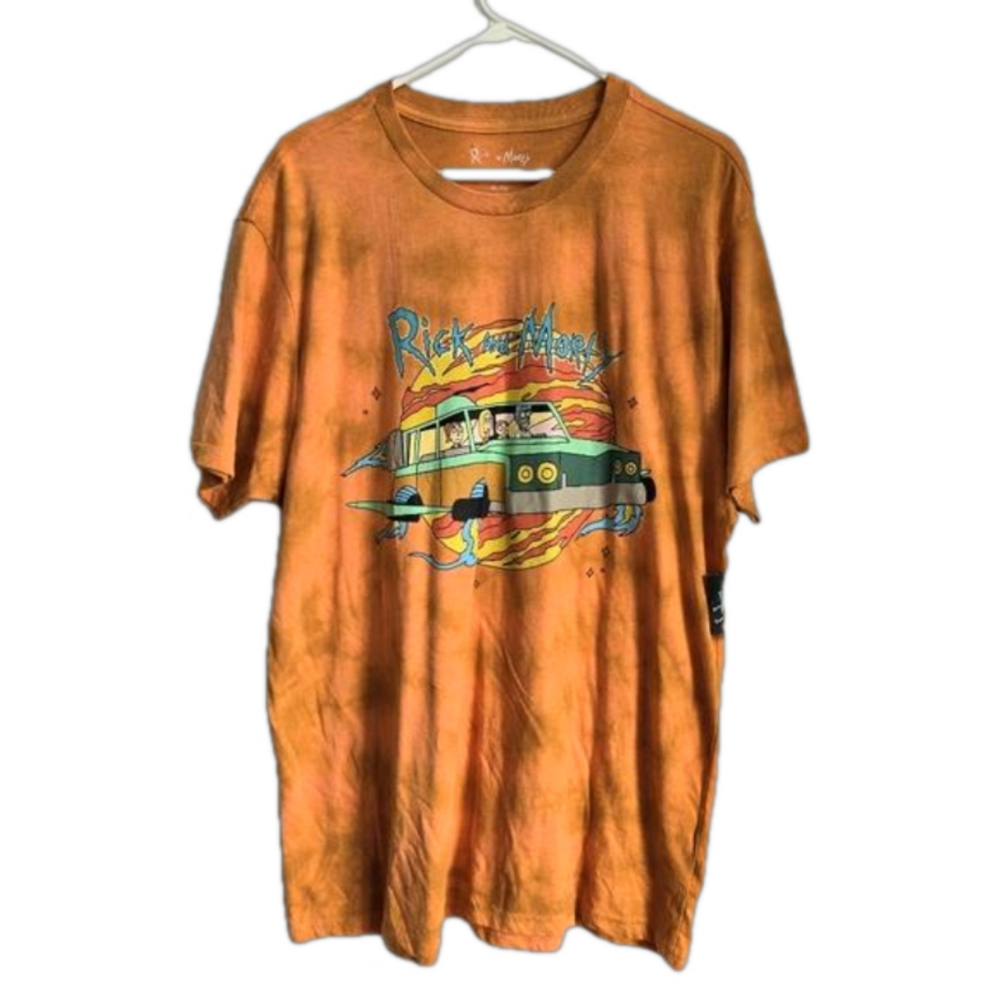 Rick & Morty Cartoon Network Tie Dye Unisex T-Shirt Size XL